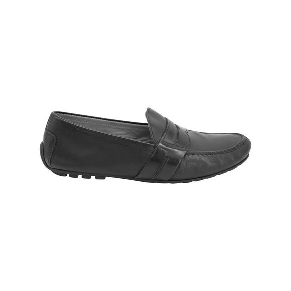 Ralph Lauren Driving Shoes in Black Leather